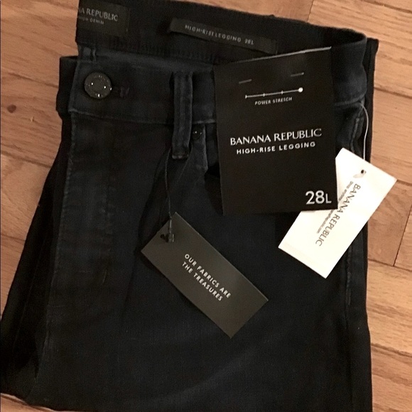 NWT BANANA REPUBLIC HIGH RISE LEGGING POWER STRETCH DENIM - SOFT & LIGHTWEIGHT - Picture 11 of 11